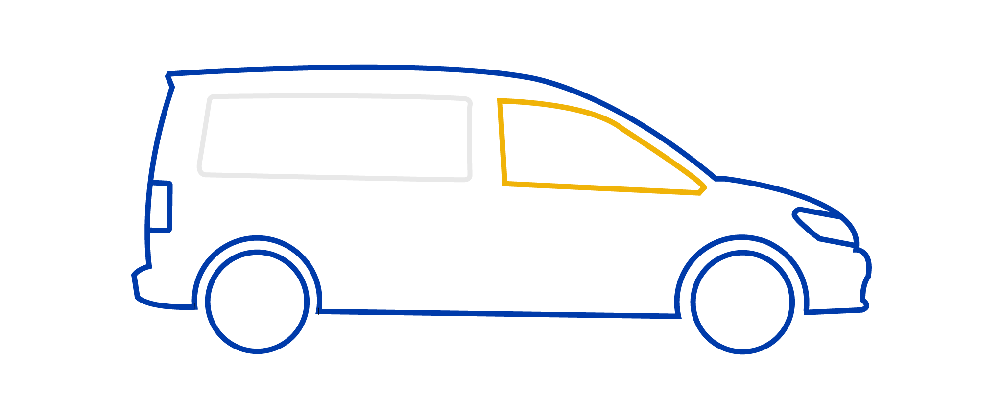 Volkswagen Caddy Kastenwagen mit langem Radstand bei Lieferwagen24