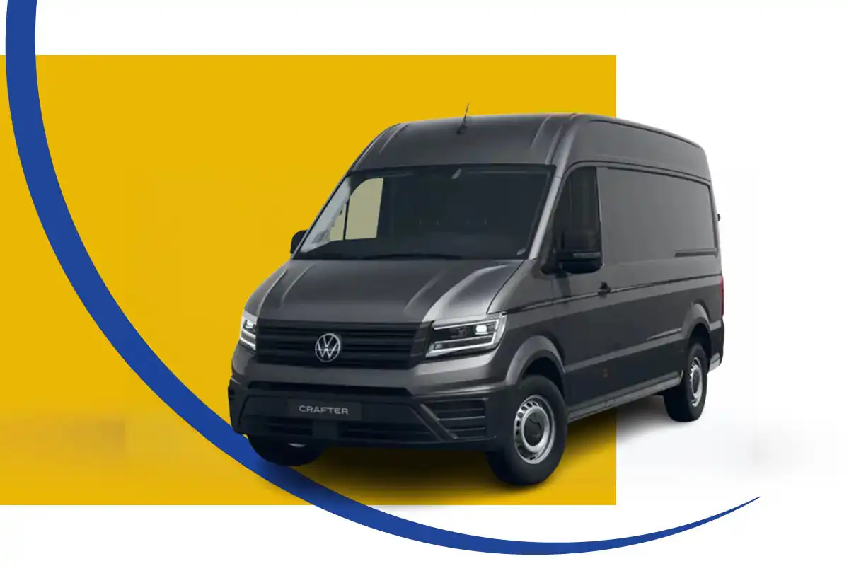 vw crafter in dunkelgrau