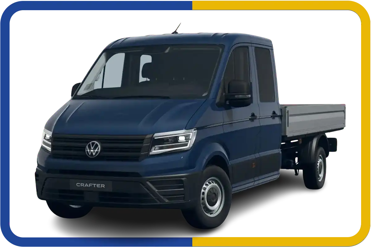 VW Crafter in Blau